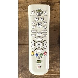Microsoft Xbox 360 Universal Media Remote Control OEM Original White Tested